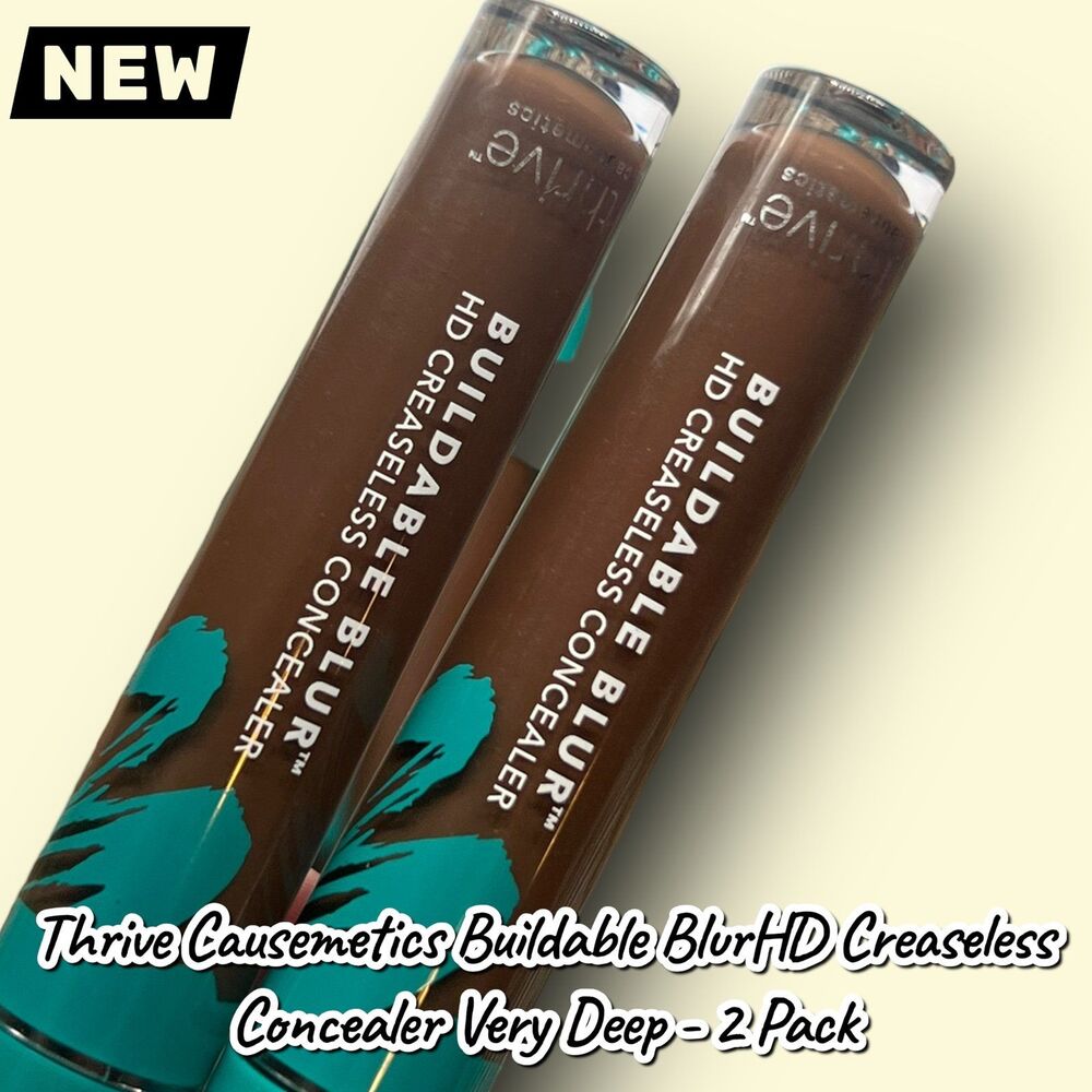 New Thrive Causemetics Buildable Blur™ HD Creaseless Concealer – Very Deep (Warm - Picture 4 of 4